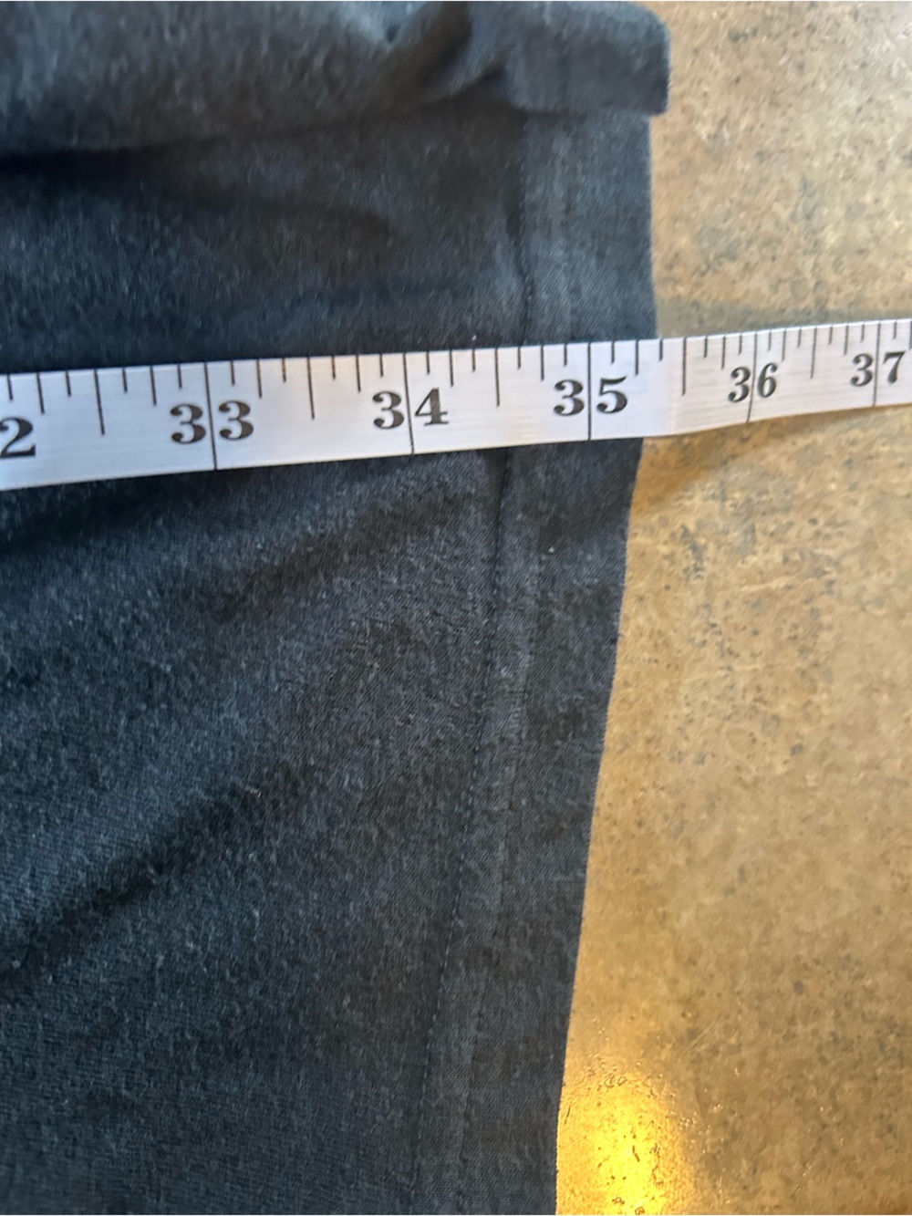 Gap Dress - deep charcoal gray tiered t-shirt dress - Picture 8 of 8